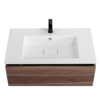 Тумба под раковину Cezares Slider-800-1C-SO-NA-P, 80 см, подвесная, орех дымчатый