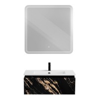 Тумба под раковину Cezares Slider-800-1C-SO-NF-P, 80 см, подвесная, черный фьюжн