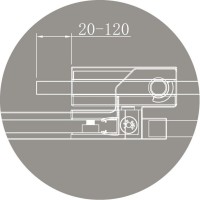 Душевой уголок Cezares Slider-AH-1-100-90/100-C-NERO, 100 x 100 см, стекло прозрачное, профиль черный матовый