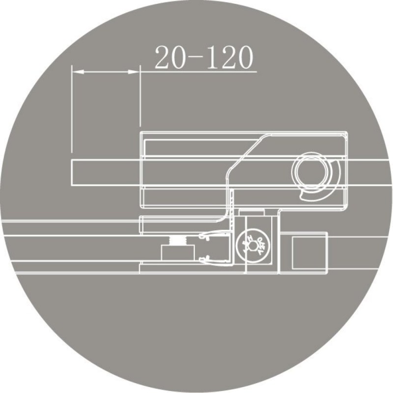 Душевой уголок Cezares Slider-AH-1-100-90/100-C-NERO, 100 x 100 см, стекло прозрачное, профиль черный матовый