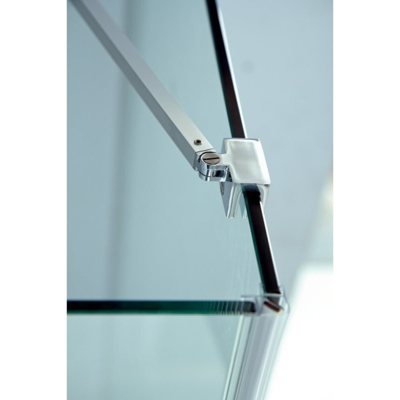 Душевой уголок Cezares Slider SLIDER-AH-1-80-70/80-C-Cr, 80 x 70/80 x 195 см, стекло прозрачное, профиль хром