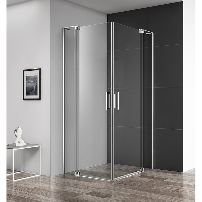 Душевой уголок Cezares Slider-AH-2-70/80-80/90-C-Cr, 70 x 80 см, стекло прозрачное, профиль хром