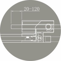 Душевой уголок Cezares Slider-AH-2-70/80-80/90-C-Cr, 70 x 80 см, стекло прозрачное, профиль хром