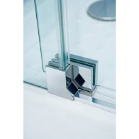 Душевая дверь Cezares Slider, 100-110 см, стекло тонированное бронза, профиль хром, SLIDER-B-1-100/110-BR-Cr
