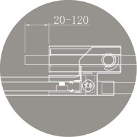 Душевая дверь Cezares SLIDER-B-1-70/80-C-NERO, профиль черный, стекло прозрачное
