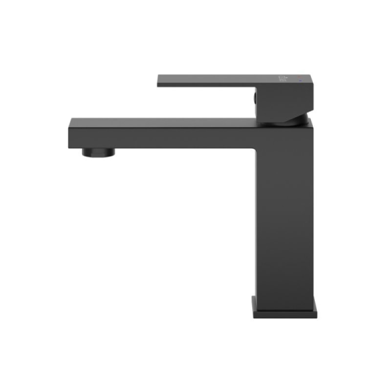Смеситель для раковины Cezares SLIDER-LS-NOP, с донным клапаном, черный матовый