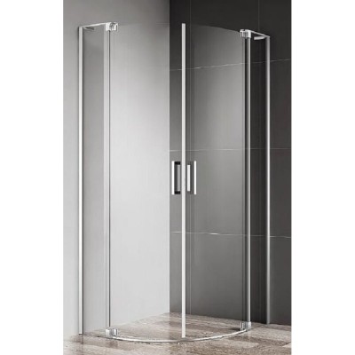 Душевой уголок Cezares SLIDER-R-2-90/100-C-Cr, 90/100 х 90/100 х 195 см, профиль хром, стекло прозрачное