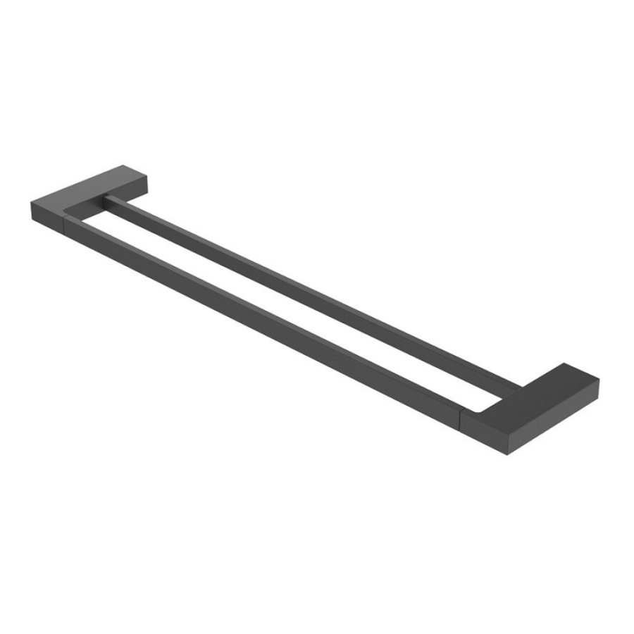 Полотенцедержатель двойной Cezares Slider-THD-60-NOP, 60 см, черный матовый