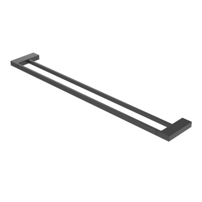 Полотенцедержатель двойной Cezares Slider-THD-80-NOP, 80 см, черный матовый