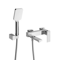 Смеситель для ванны и душа Cezares SLIDER-VD-01, с душевым гарнитуром, хром