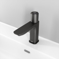 Смеситель Iddis Slide SLIGMBTi01 для раковины, с инновационным управлением Push Control, графит