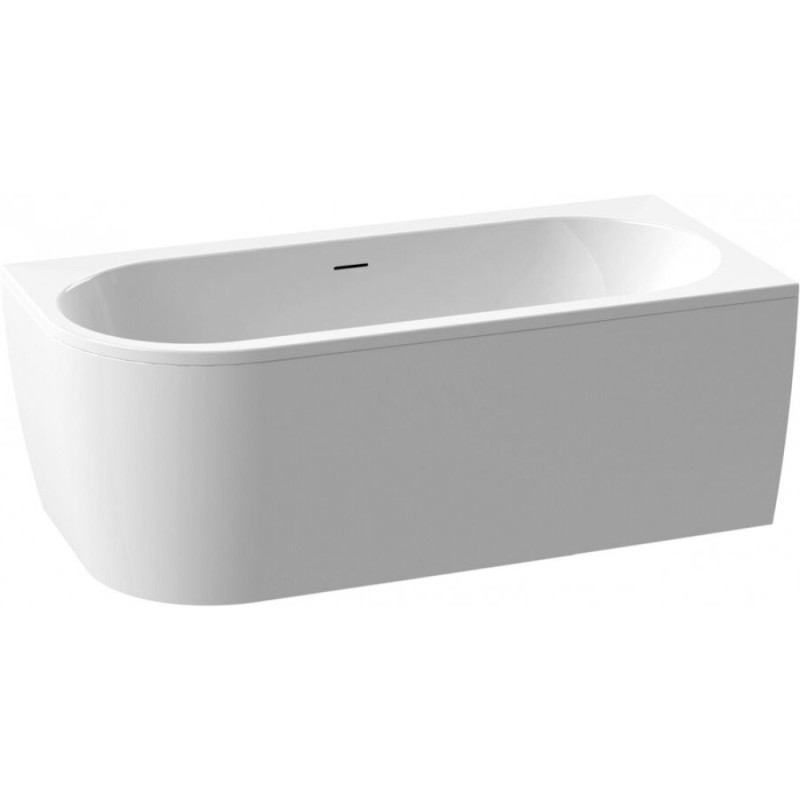 Ванна акриловая Cezares Slim Corner, 179 х 79 см, белая фронтальная панель, чаша белая, левая/правая