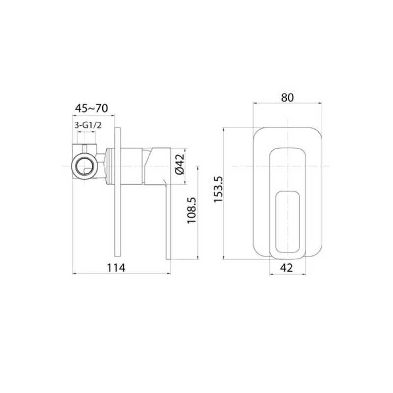 Смеситель Iddis Slide SLISB00i66 для душа, с одним выходом, хром