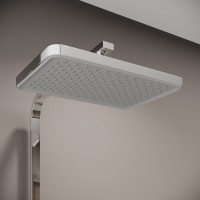 Душевая система Iddis Slide SLISBBTi06, с управлением Push Control, верхний душ, с изливом, хром