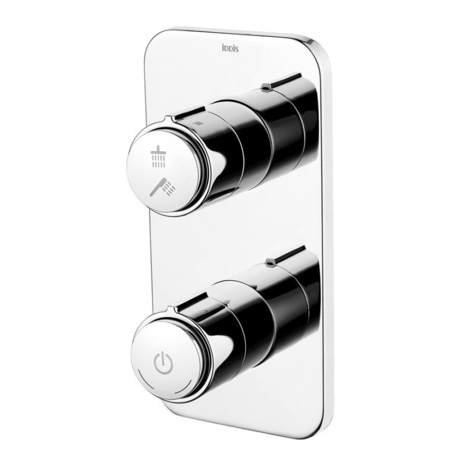 Смеситель Iddis Slide SLISBBTi67 для ванны, с двумя выходами с управлением Push Control, хром