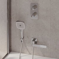 Смеситель Iddis Slide SLISBBTi67 для ванны, с двумя выходами с управлением Push Control, хром