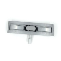 Дренажный канал Timo Smart 60 см с решеткой Double Gap под плитку, цвет сталь, SM-DGG60-LS40(DRY)