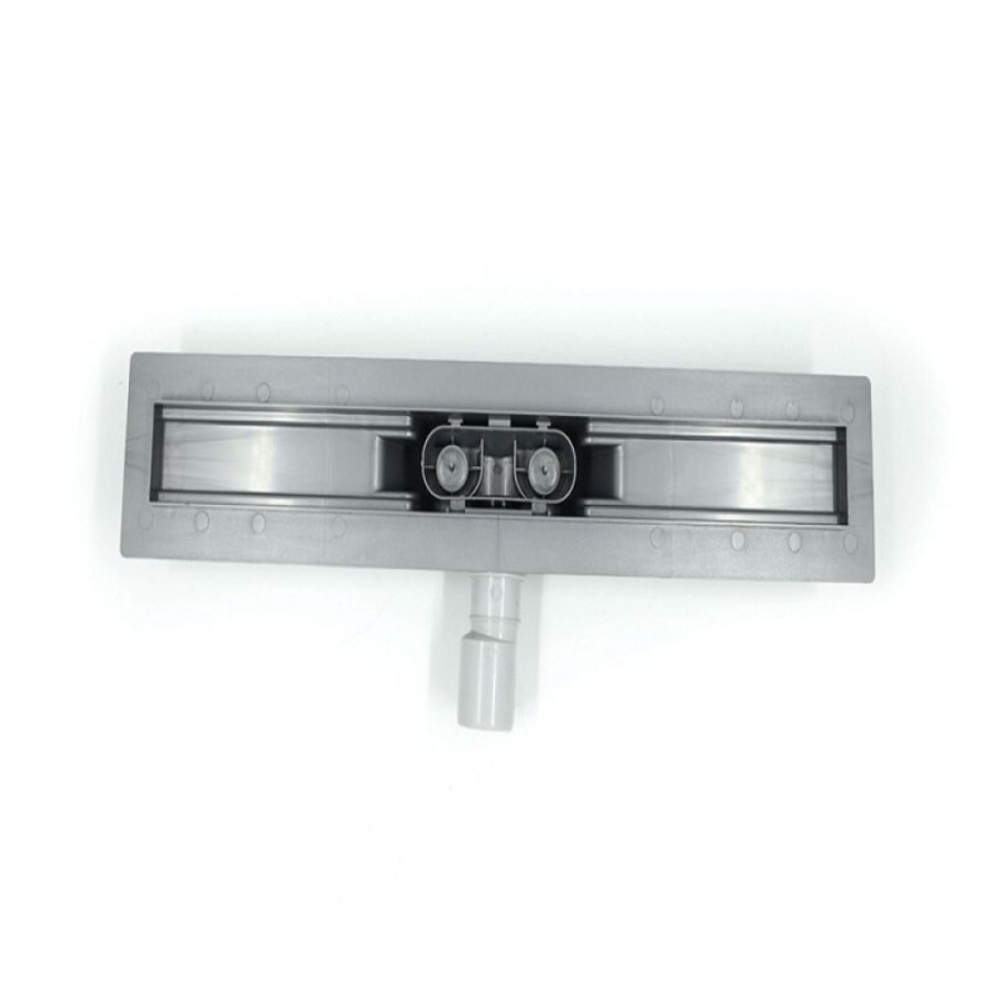 Дренажный канал Timo Smart 70 см с решеткой Single Gap, цвет сталь, SM-GG70-LS40(DRY)