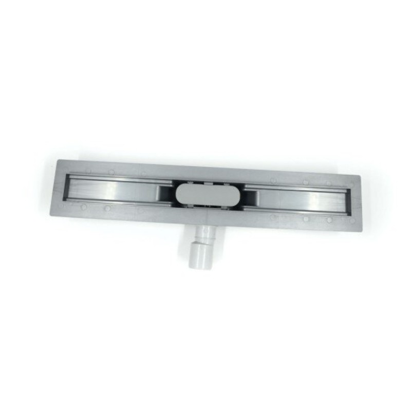 Дренажный канал Timo Smart 80 см с решеткой Single Gap, цвет сталь, SM-GG80-LS40(DRY)
