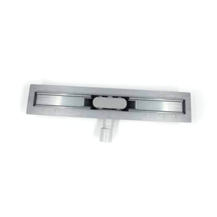 Дренажный канал Timo Smart 80 см с решеткой Single Gap, цвет сталь, SM-GG80-LS40(DRY)