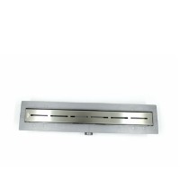 Дренажный канал Timo Smart 80 см с решеткой Single Gap, цвет сталь, SM-GG80-LS40(DRY)