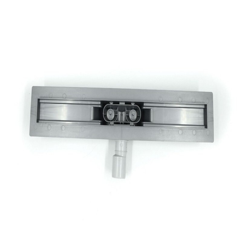 Дренажный канал Timo Smart 80 см с решеткой Single Gap, цвет сталь, SM-GG80-LS40(DRY)