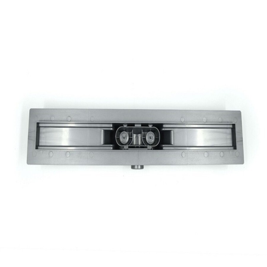 Дренажный канал Timo Smart 70 см с решеткой Strip, цвет сталь, SM-SG70-LS40(DRY)