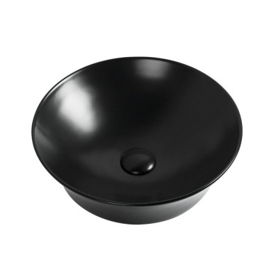 Раковина Aquanet Smart 273686 -1-MB 42 x 42 x 12.5 см, накладная, черный матовый