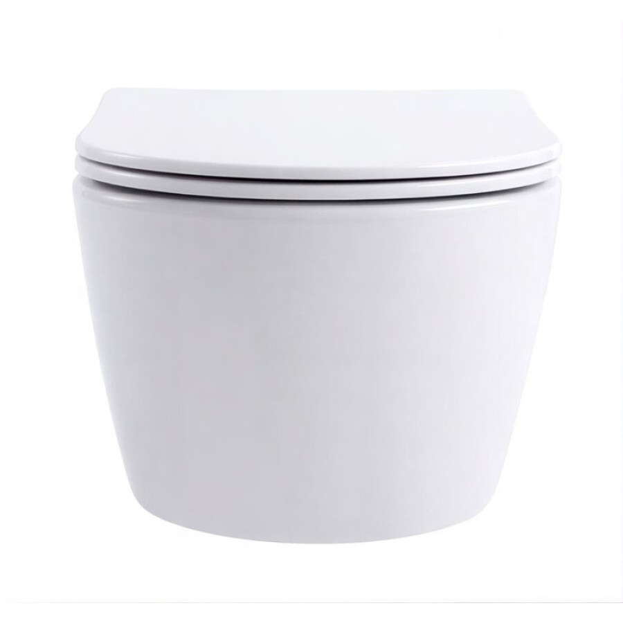 Подвесной безободковый унитаз Aquanet Smart 276395 W, крышка микролифт, Slimseat, цвет белый