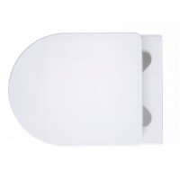 Подвесной безободковый унитаз Aquanet Smart 276395 W, крышка микролифт, Slimseat, цвет белый