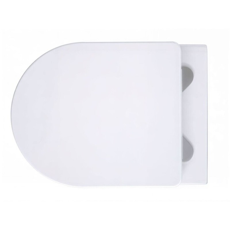 Подвесной безободковый унитаз Aquanet Smart 276395 W, крышка микролифт, Slimseat, цвет белый
