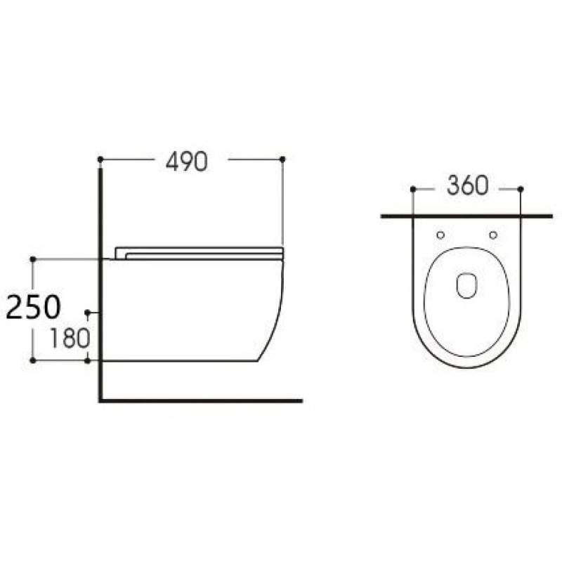 Подвесной безободковый унитаз Aquanet Smart W Tornado, 332172, крышка микролифт, цвет белый
