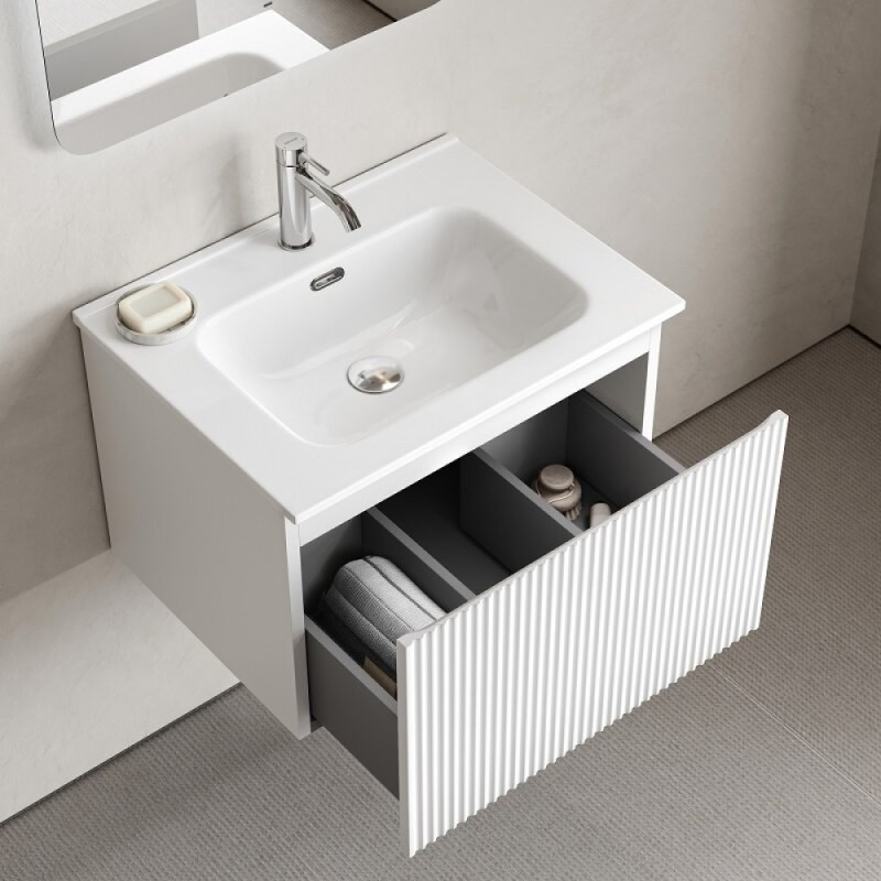Тумба под раковину Sancos SNOB R 1.0, SNR1.060W, 60 см, подвесная, Bianco