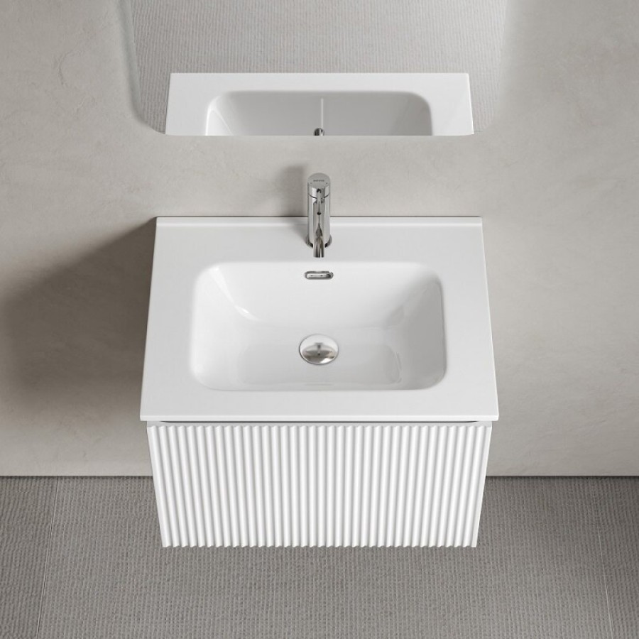 Тумба под раковину Sancos SNOB R 1.0, SNR1.060W, 60 см, подвесная, Bianco