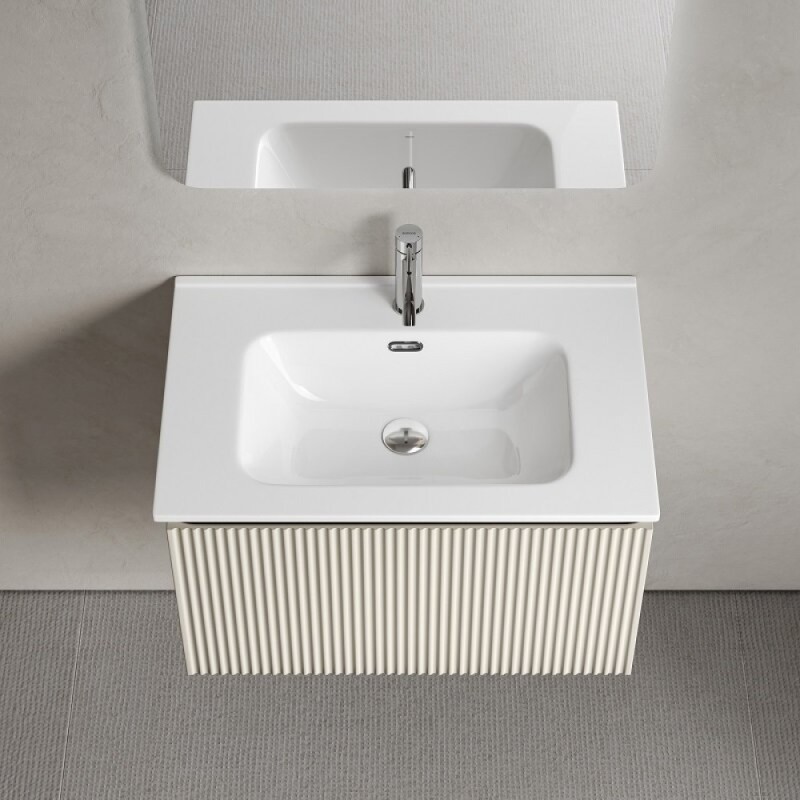 Тумба под раковину Sancos SNOB R 1.0, SNR1.070CE, 70 см, подвесная, Beige Soft