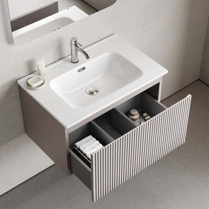 Тумба под раковину Sancos SNOB R 1.0, SNR1.070SM, 70 см, подвесная, Doha Soft