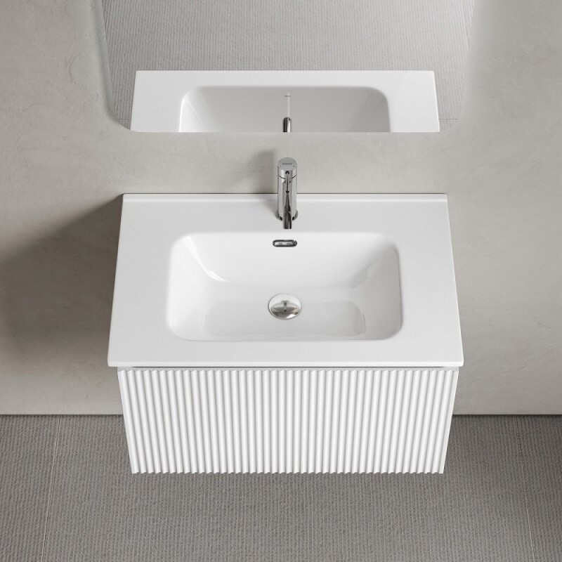 Тумба под раковину Sancos SNOB R 1.0, SNR1.070W, 70 см, подвесная, Bianco
