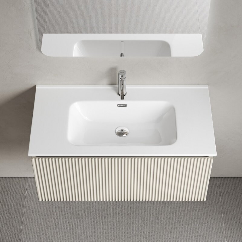 Тумба под раковину Sancos SNOB R 1.0, SNR1.090CE, 90 см, подвесная, Beige Soft