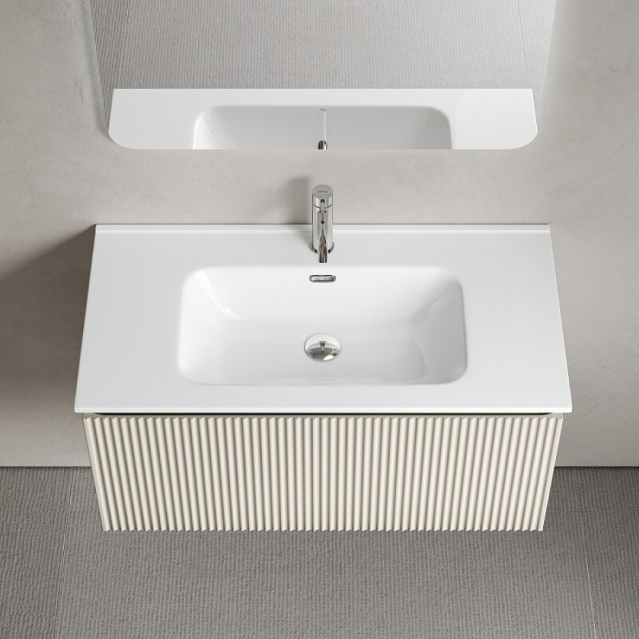 Тумба под раковину Sancos SNOB R 1.0, SNR1.090CE, 90 см, подвесная, Beige Soft