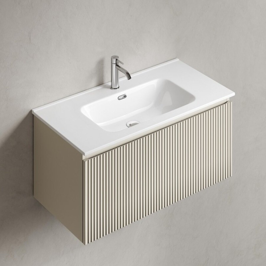Тумба под раковину Sancos SNOB R 1.0, SNR1.090CE, 90 см, подвесная, Beige Soft