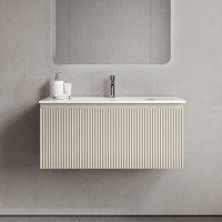 Тумба под раковину Sancos SNOB R 1.0, SNR1.090CE, 90 см, подвесная, Beige Soft