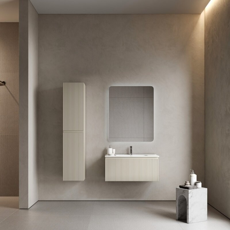 Тумба под раковину Sancos SNOB R 1.0, SNR1.090CE, 90 см, подвесная, Beige Soft