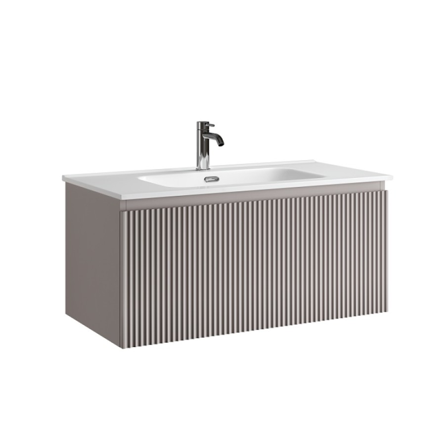 Тумба под раковину Sancos SNOB R 1.0, SNR1.090SM, 90 см, подвесная, Doha Soft