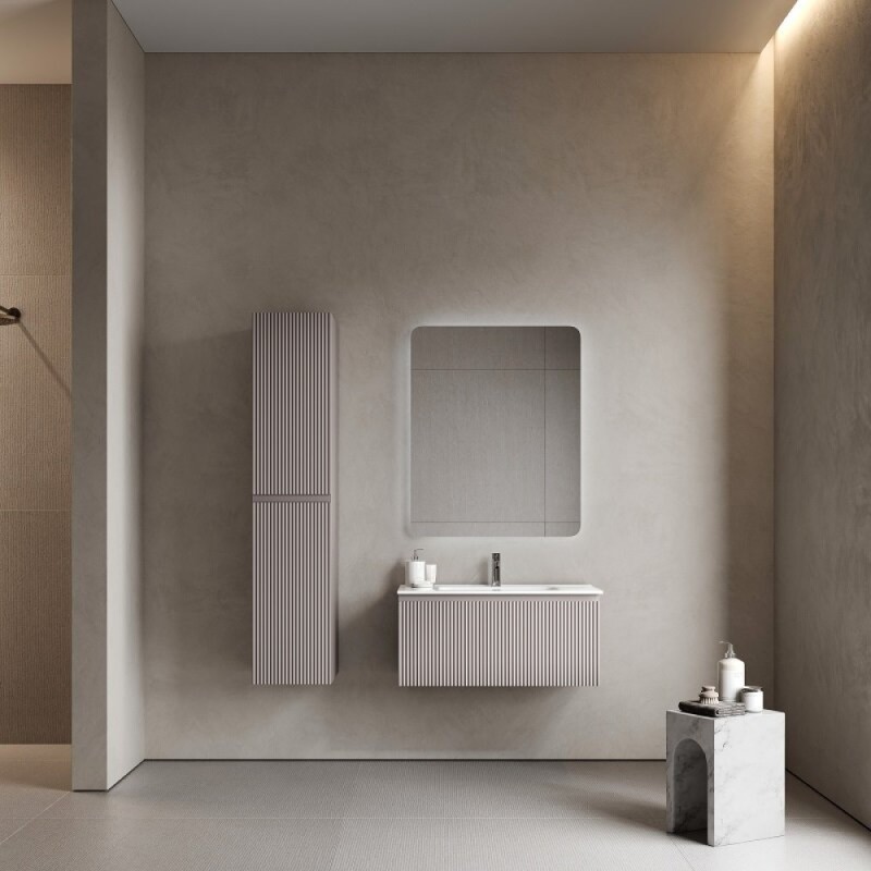 Тумба под раковину Sancos SNOB R 1.0, SNR1.090SM, 90 см, подвесная, Doha Soft