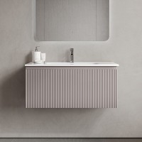 Тумба под раковину Sancos SNOB R 1.0, SNR1.090SM, 90 см, подвесная, Doha Soft