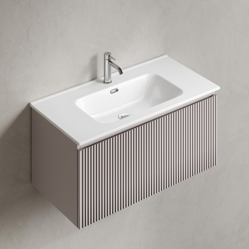 Тумба под раковину Sancos SNOB R 1.0, SNR1.090SM, 90 см, подвесная, Doha Soft