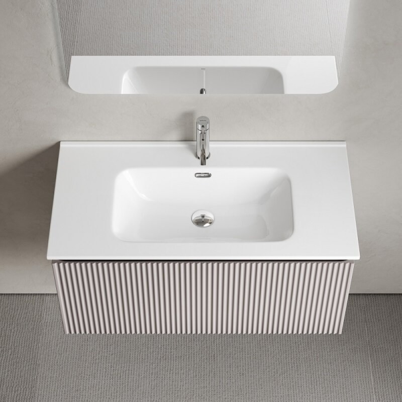 Тумба под раковину Sancos SNOB R 1.0, SNR1.090SM, 90 см, подвесная, Doha Soft