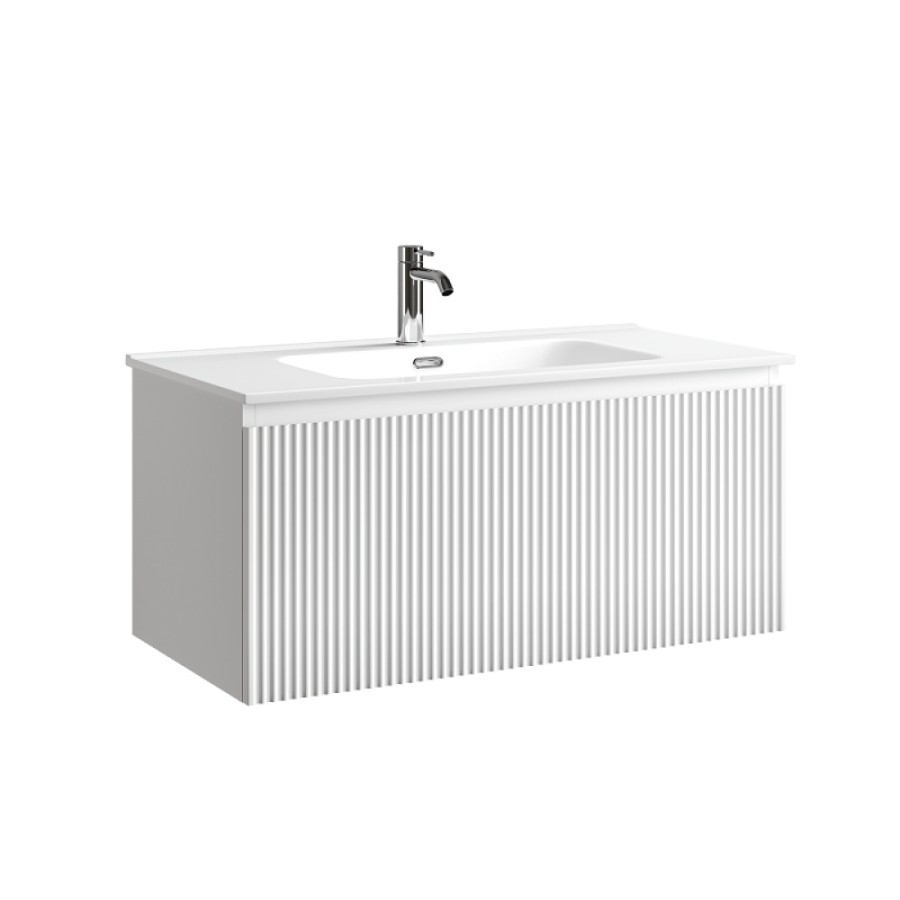 Тумба под раковину Sancos SNOB R 1.0, SNR1.090W, 90 см, подвесная, Bianco