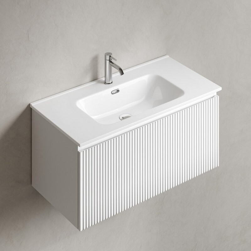 Тумба под раковину Sancos SNOB R 1.0, SNR1.090W, 90 см, подвесная, Bianco