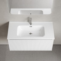 Тумба под раковину Sancos SNOB R 1.0, SNR1.090W, 90 см, подвесная, Bianco
